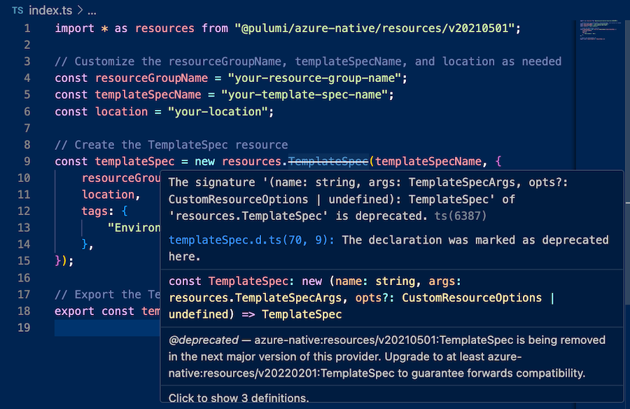 azure-deprecation-ide